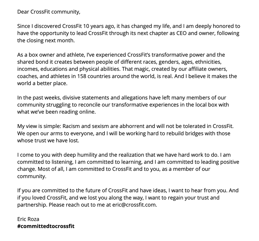 多家运动APP被约谈,江苏为体育企业提供100亿元金融扶持,CrossFit公司出售 多家运动APP被约谈,江苏为体育企业提供100亿元金融扶持,CrossFit公司出售