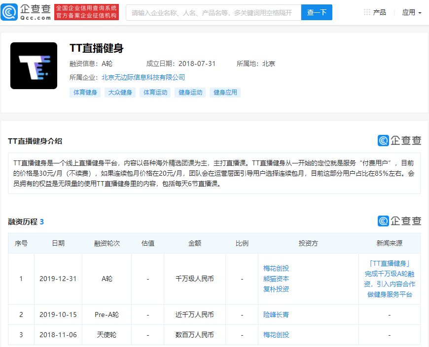 北京倡议健身机构春节营业,TT直播健身无法登陆,赛普发布2021课程方向 北京倡议健身机构春节营业,TT直播健身无法登陆,赛普发布2021课程方向